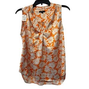 Alfani Sleeveless Blouse Women’s Plus Size 2XL V-Neck Hi Low Hem Turquoise